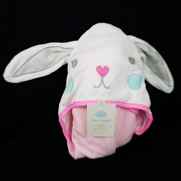 cloud island elephant infant hooded towel